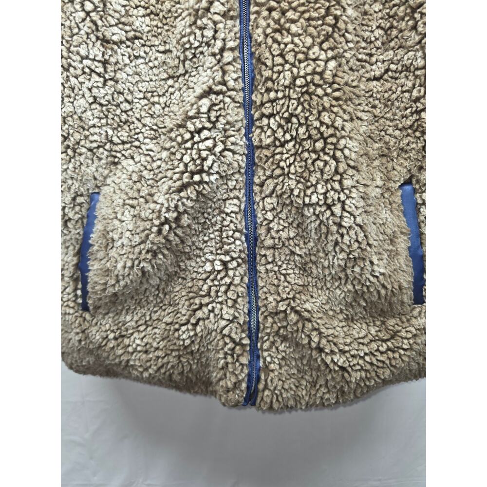 Simply Southern Tried & True Sherpa Vest Women’s Large Brown Fleece Full Zip - Picture 5 of 12